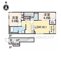 （仮称）久御山町佐古内屋敷新築アパートA 203 ｜ 京都府久世郡久御山町佐古内屋敷（賃貸アパート2LDK・1階・55.66㎡） その2