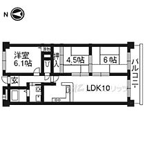 ユニライフ宇治六番館 518 ｜ 京都府宇治市宇治矢落（賃貸マンション3LDK・5階・62.15㎡） その2