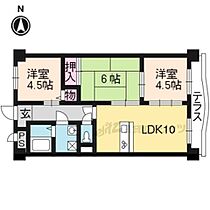 アネーロ長岡京 103 ｜ 京都府長岡京市井ノ内下印田（賃貸マンション3LDK・1階・59.40㎡） その1