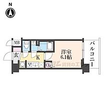 京都府京都市南区上鳥羽勧進橋町（賃貸マンション1K・7階・21.17㎡） その2