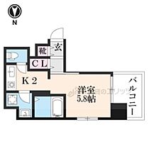 京都府京都市下京区烏丸通五条下る大坂町（賃貸マンション1K・6階・23.32㎡） その2