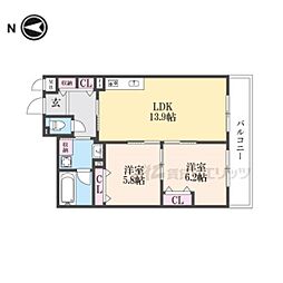 間取図画像 2LDK