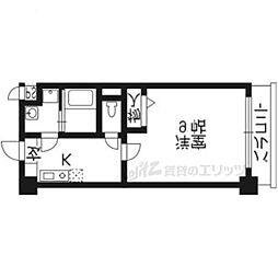 メゾン・グレイス 3階1Kの間取り