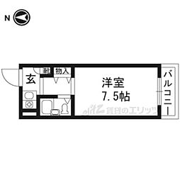 フェニックス樋口 3階1Kの間取り