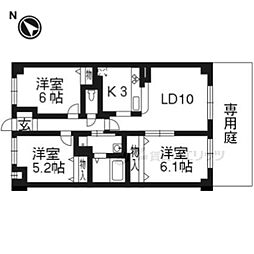 プリマヴェーラ桃山 3LDKの間取図画像