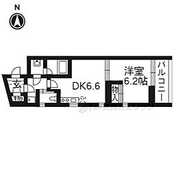 ウィステリア 1DKの間取図画像