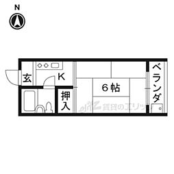 産友第一ビル石井ビル 1Kの間取図画像