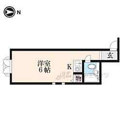 ウィークリーマンションフレッシュフィールド ワンルームの間取図画像