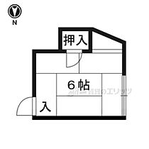 浅野アパート 3 ｜ 京都府京都市左京区一乗寺大新開町（賃貸アパート1R・2階・11.30㎡） その2