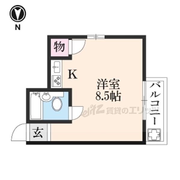 ハイツ諏訪町 501｜京都府京都市下京区万寿寺通諏訪町上ル弁財天町(賃貸マンション1R・5階・17.00㎡)の写真 その2