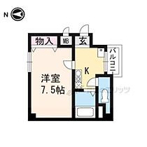 京都府京都市中京区聚楽廻南町（賃貸マンション1K・3階・24.31㎡） その2