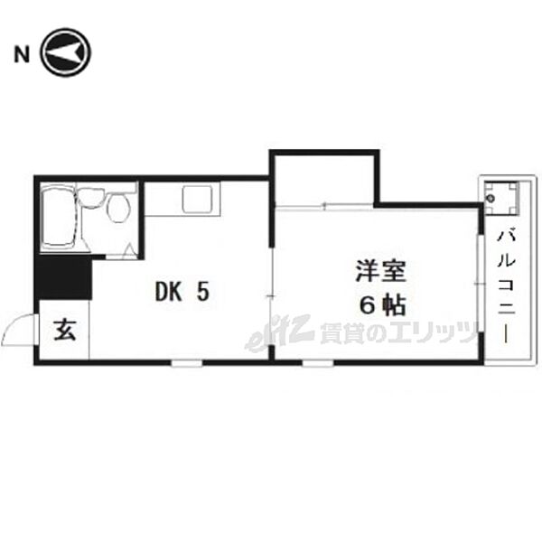 シャトレーヌ葭屋 401｜京都府京都市上京区葭屋町通出水上る亀屋町(賃貸マンション1DK・4階・24.60㎡)の写真 その2