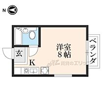 メゾンミヤギIII 201 ｜ 京都府京都市左京区一乗寺地蔵本町（賃貸アパート1K・2階・20.00㎡） その2