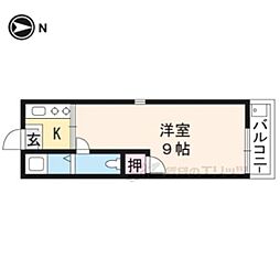 コーポミナミ 1階1Kの間取り