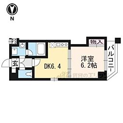 クレオシティ 1DKの間取図画像