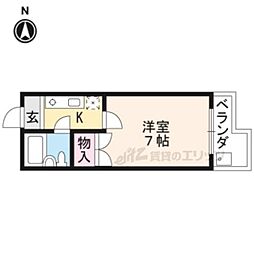メゾンヨシムラ 1Kの間取図画像