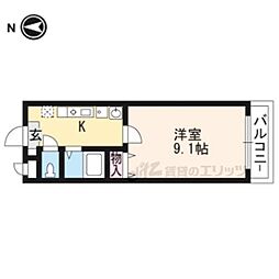 ビリーブ・F 1Kの間取図画像