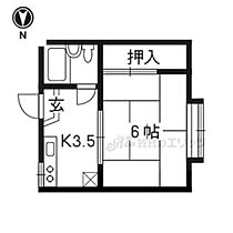 コーポ京 201 ｜ 京都府京都市右京区太秦桂ケ原町（賃貸アパート1K・2階・20.25㎡） その2