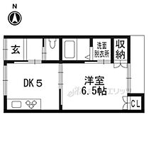 西富仲町685-34貸家  ｜ 京都府京都市上京区西富仲町（賃貸一戸建1DK・1階・25.22㎡） その2