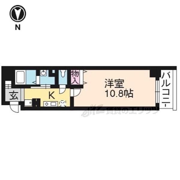 京都府京都市下京区麩屋町通五条上る下鱗形町(賃貸マンション1K・4階・30.35㎡)の写真 その2