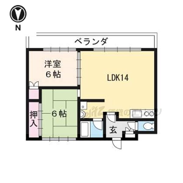 メゾン太秦 202｜京都府京都市右京区太秦馬塚町(賃貸マンション2LDK・2階・56.00㎡)の写真 その2