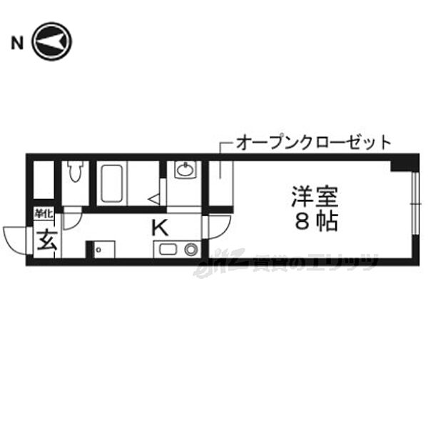 ＪーＢＯＸ1 602｜京都府京都市右京区西院坤町(賃貸マンション1K・6階・21.00㎡)の写真 その2