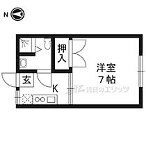 コテージＰＯＬＯ 106 ｜ 京都府京都市右京区常盤出口町（賃貸アパート1K・1階・20.25㎡） その2