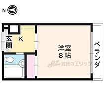 京都府京都市右京区常盤村ノ内町（賃貸マンション1K・5階・19.44㎡） その2