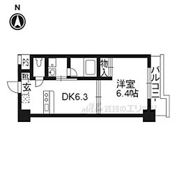 アンシャンテ 10階1DKの間取り
