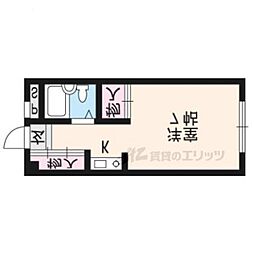 サンコート五條 1Kの間取図画像
