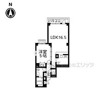 ＣｏＣｏ東山三条 202 ｜ 京都府京都市左京区和国町（賃貸マンション1LDK・2階・49.98㎡） その2