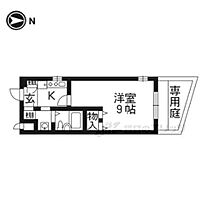 京都府京都市左京区北白川西町（賃貸マンション1K・1階・25.70㎡） その2