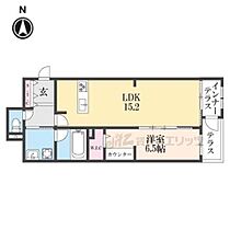 グランディールＡ＆Ｎ出町柳 102 ｜ 京都府京都市左京区田中上柳町（賃貸マンション1LDK・1階・54.51㎡） その2