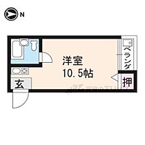 コーポ北白川 102 ｜ 京都府京都市左京区北白川下池田町（賃貸マンション1R・1階・20.36㎡） その1