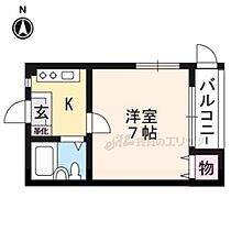 バウハウス青山 101 ｜ 京都府京都市左京区一乗寺清水町（賃貸マンション1K・1階・19.00㎡） その2