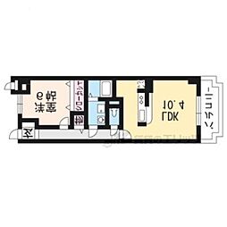 アビタシオンオンズアン 1LDKの間取図画像