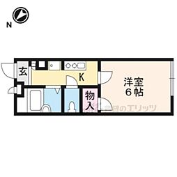 レオパレス清水 1Kの間取図画像