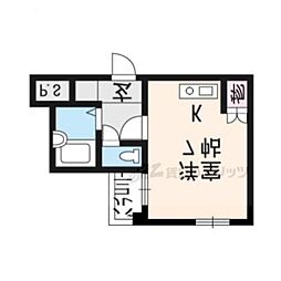 SaaCaddian ワンルームの間取図画像