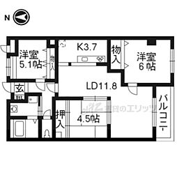 TAM'S-コート 3LDKの間取図画像