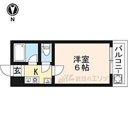 メゾン・ド・ラマージュ 1Kの間取図画像