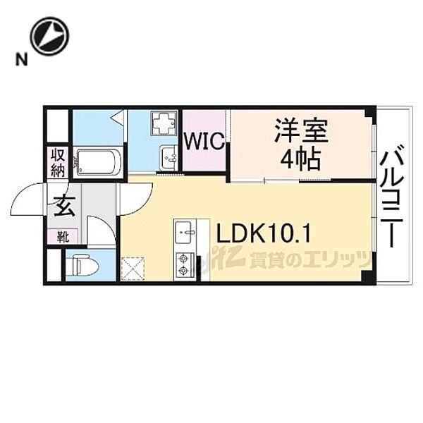 滋賀県大津市月輪２丁目(賃貸マンション1LDK・2階・36.00㎡)の写真 その2