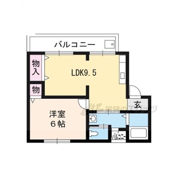 滋賀県大津市浜大津３丁目(賃貸マンション1LDK・3階・36.99㎡)の写真 その2