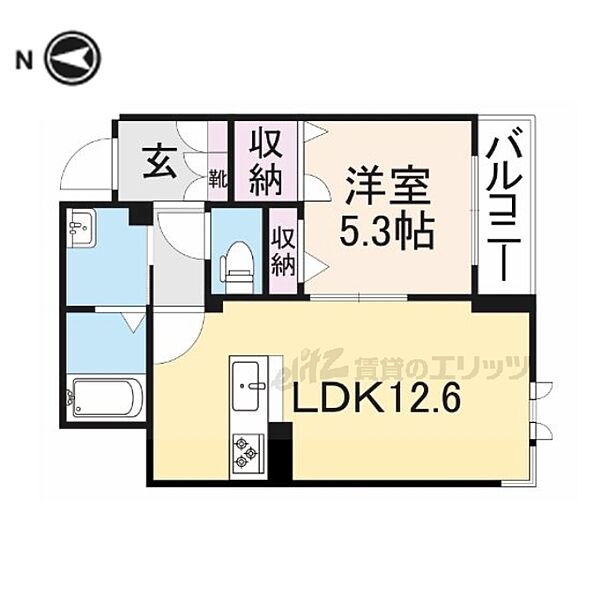 シーズンズ南彦根 302｜滋賀県彦根市岡町(賃貸アパート1LDK・3階・45.57㎡)の写真 その2