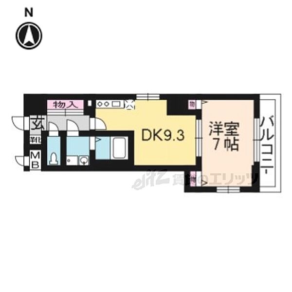 CITY SPIRE浜大津駅前 1005｜滋賀県大津市浜大津１丁目(賃貸マンション1LDK・10階・40.16㎡)の写真 その2