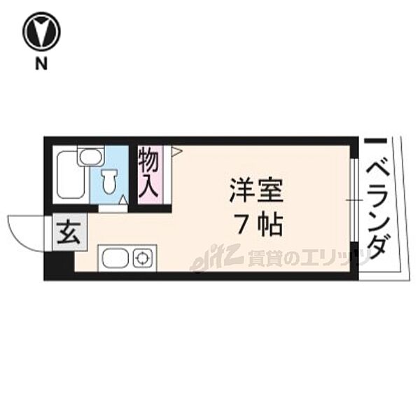 メゾンコーヨー 405｜京都府京都市左京区田中大堰町(賃貸マンション1K・4階・18.00㎡)の写真 その2