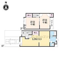 川田土仏7－9貸家  ｜ 京都府京都市山科区川田土仏（賃貸一戸建2LDK・2階・53.88㎡） その2