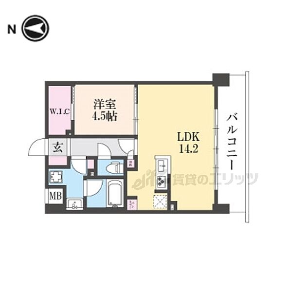 ブランシエスタ山科大塚 704｜京都府京都市山科区大塚中溝(賃貸マンション1LDK・7階・45.84㎡)の写真 その2