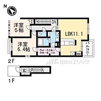 滋賀県近江八幡市馬淵町（賃貸アパート2LDK・2階・58.78㎡） その2