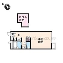 滋賀県草津市追分３丁目（賃貸アパート1K・2階・20.42㎡） その2