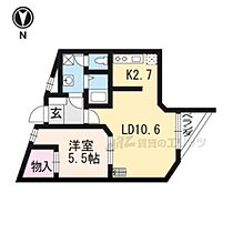 PARK HILLS OYAKE 1 102 ｜ 京都府京都市山科区大宅五反畑町（賃貸マンション1LDK・1階・55.40㎡） その1